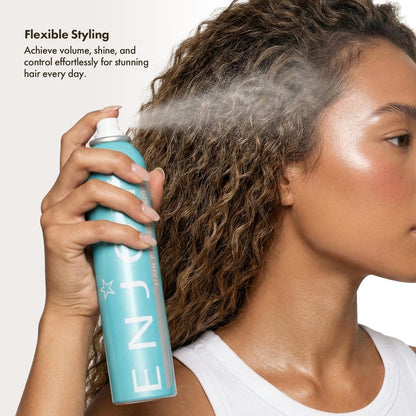 Enjoy Hair Finishing Spray - Firm Flexible Hold & Fast-Drying Hairspray for Volume & Shine, 10 oz Avelisse