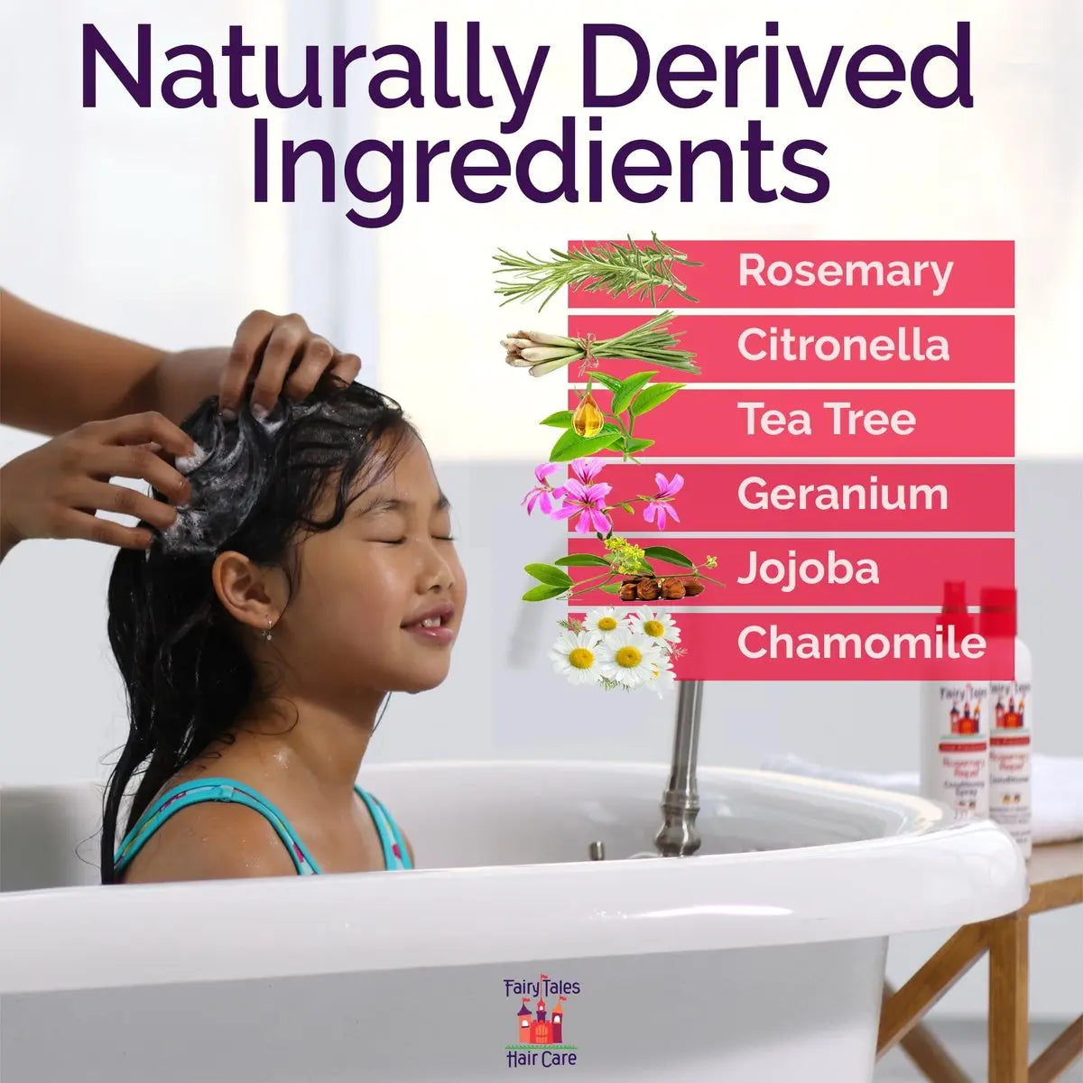 Fairy Tales Rosemary Repel Daily Kids Shampoo – 12 fl oz, Lice Deterrent, Kids Love the Smell Avelisse