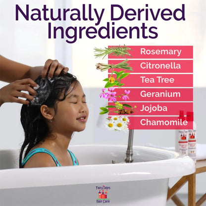 Fairy Tales Rosemary Repel Daily Kids Shampoo – 12 fl oz, Lice Deterrent, Kids Love the Smell Avelisse