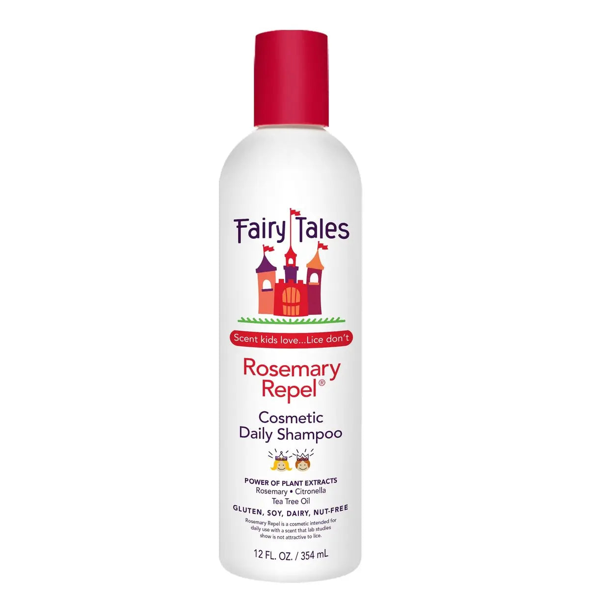 Fairy Tales Rosemary Repel Daily Kids Shampoo – 12 fl oz, Lice Deterrent, Kids Love the Smell Avelisse