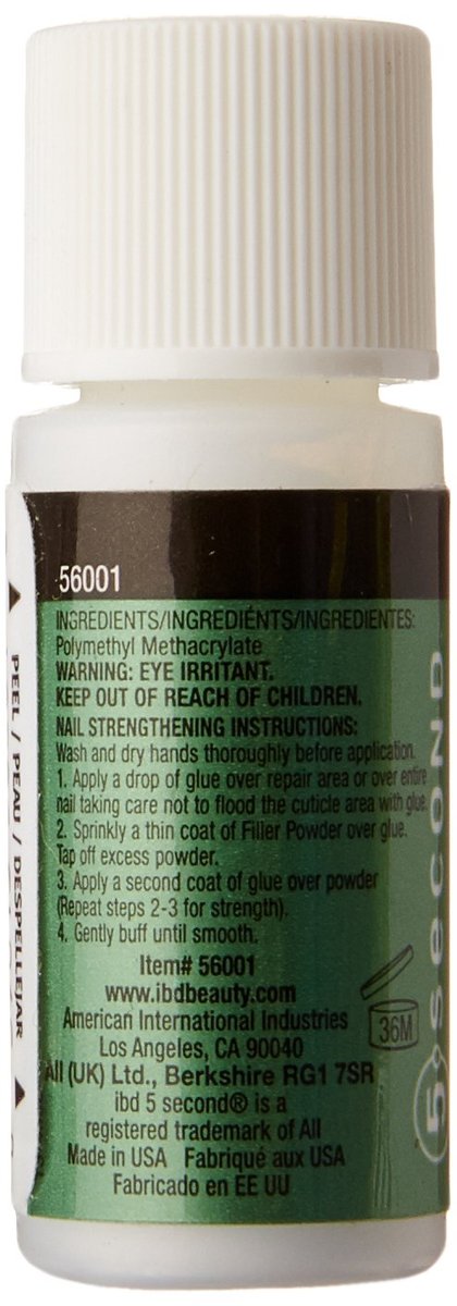 IBD 5 Second Nail Filler Powder - White Ridge Filler for Smooth Nail Surface - görsel 3