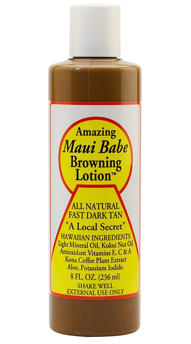 Maui Babe Browning Lotion - 8 Ounce (Pack of 4) for Natural Tanning Avelisse