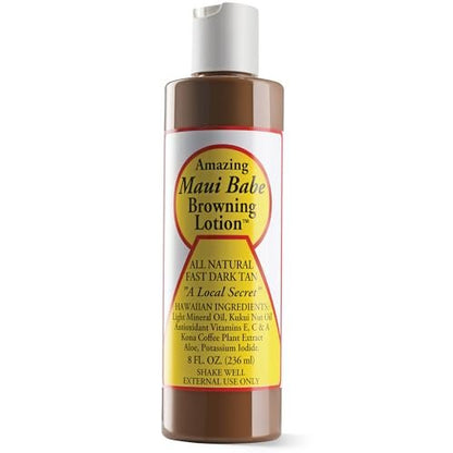 Maui Babe Browning Lotion – Natural Sun-Kissed Glow, 8 oz