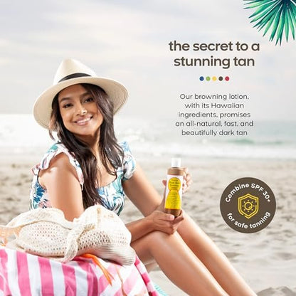 Maui Babe Browning Lotion – Natural Sun-Kissed Glow, 8 oz