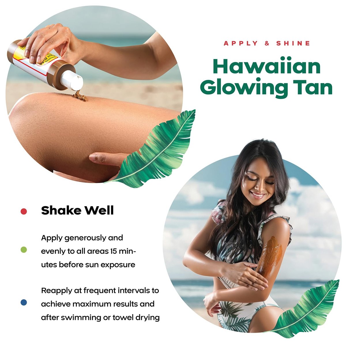 Maui Babe Before And After Browning Lotion, 2-Pack - 8 oz Each, Made in USA Avelisse