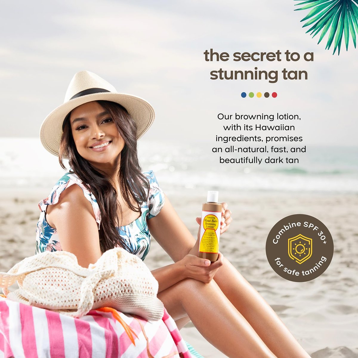 Maui Babe Browning Lotion – Natural Sun-Kissed Glow, 8 oz - görsel 12