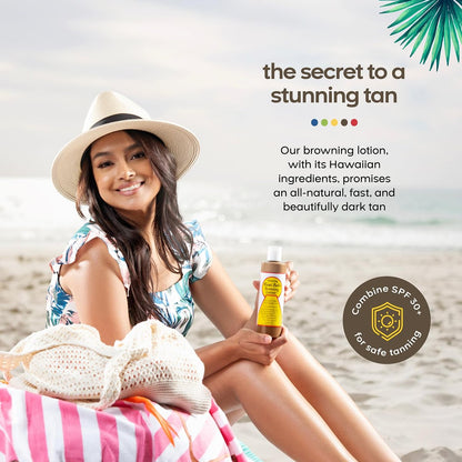 Maui Babe Browning Lotion – Natural Sun-Kissed Glow, 8 oz