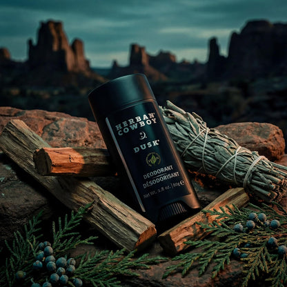 Herban Cowboy Dusk Deodorant - Aloe Infused with Cedar, Lavender, Lime & Sandalwood (2.8 oz) Avelisse