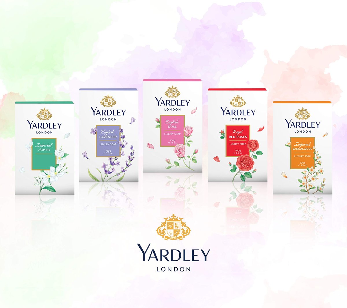 Yardley English Rose Soap 3-Bar Box: Classic Floral Scented Luxury Bath Soap - görsel 9