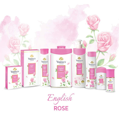 Yardley English Rose Soap 3-Bar Box: Classic Floral Scented Luxury Bath Soap
