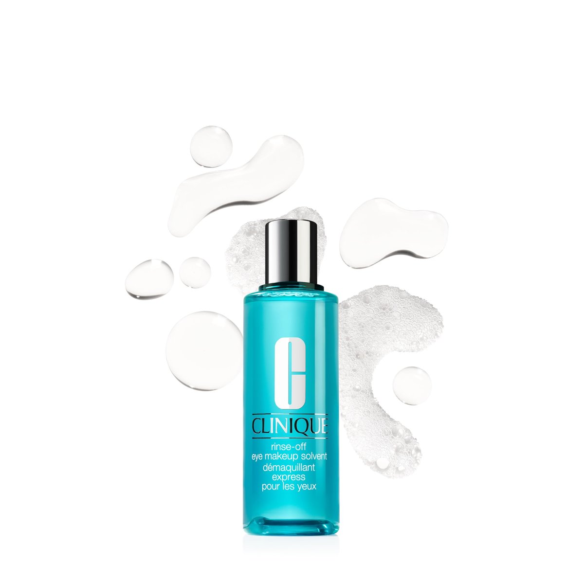 Clinique Rinse-Off Oil Free Eye Makeup Remover Solvent – Safe for Sensitive Skin, 4.2 Fl Oz - görsel 1