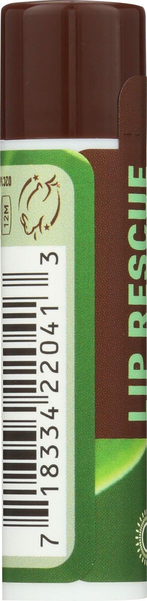 Desert Essence Lip Rescue Therapeutic with Tea Tree Oil - Antiseptic Lip Balm for Cracked Lips & Cold Sores - Moisturizing, Unscented with Vitamin E & Aloe Vera - 0.15 oz
