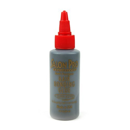 Salon Pro Anti-Fungus Hair Bonding Glue - 2 oz Professional Adhesive for Hair Extensions & Wigs