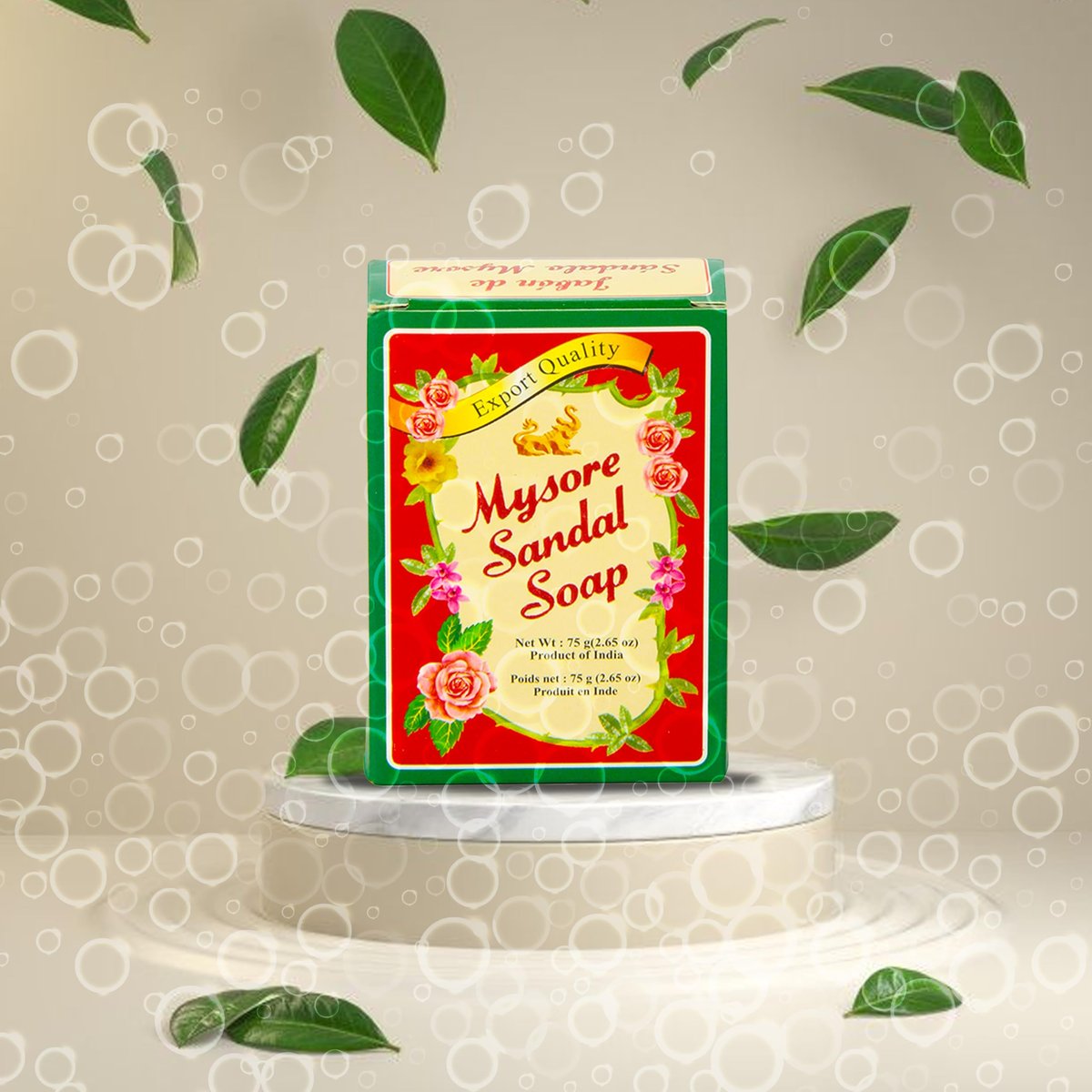 Mysore Sandalwood Soap 2.62oz (Case of 18) – Traditional Indian Sandalwood Soap Bars - görsel 5
