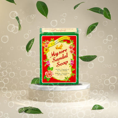Mysore Sandalwood Soap 2.62oz (Case of 18) – Traditional Indian Sandalwood Soap Bars