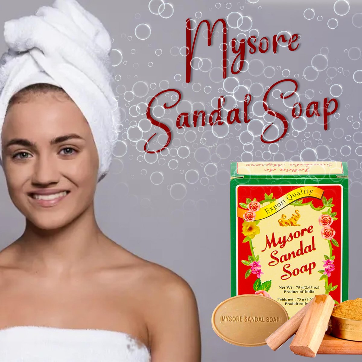 Mysore Sandalwood Soap 2.62oz (Case of 18) – Traditional Indian Sandalwood Soap Bars - görsel 7
