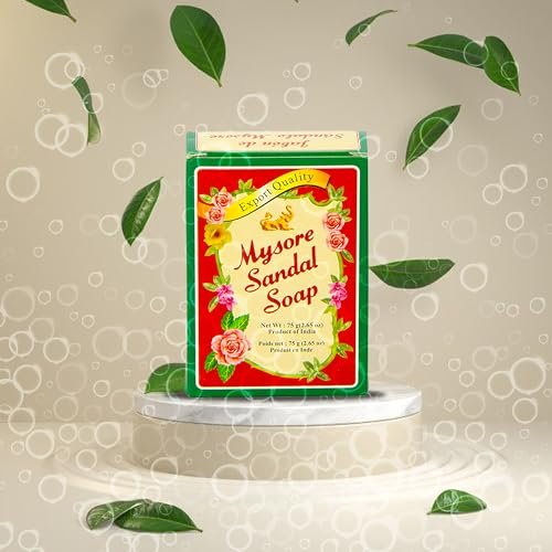 Mysore Sandalwood Soap 2.62oz (Case of 18) – Traditional Indian Sandalwood Soap Bars - görsel 6