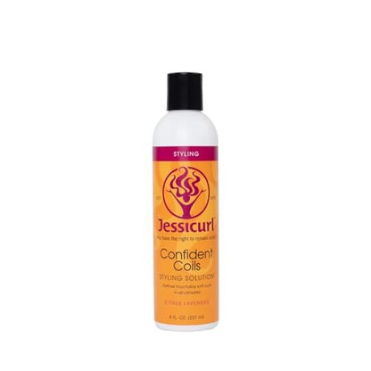 Jessicurl Confident Coils Styling Solution - Citrus Lavender, 8 Fl Oz - Curl Cream for Humidity & Frizz Control