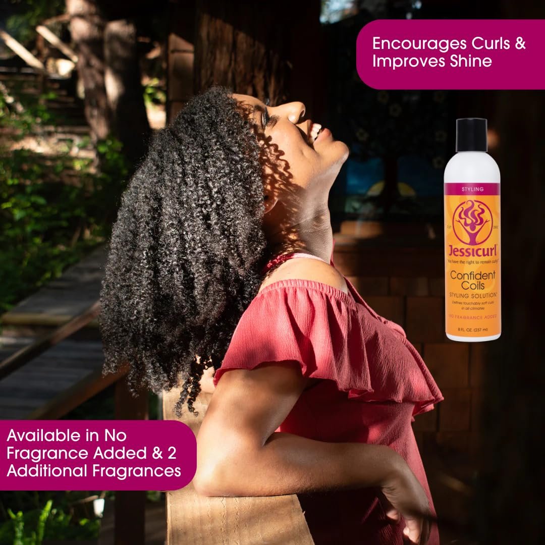 Jessicurl Confident Coils Styling Solution - Citrus Lavender, 8 Fl Oz - Curl Cream for Humidity & Frizz Control - görsel 7