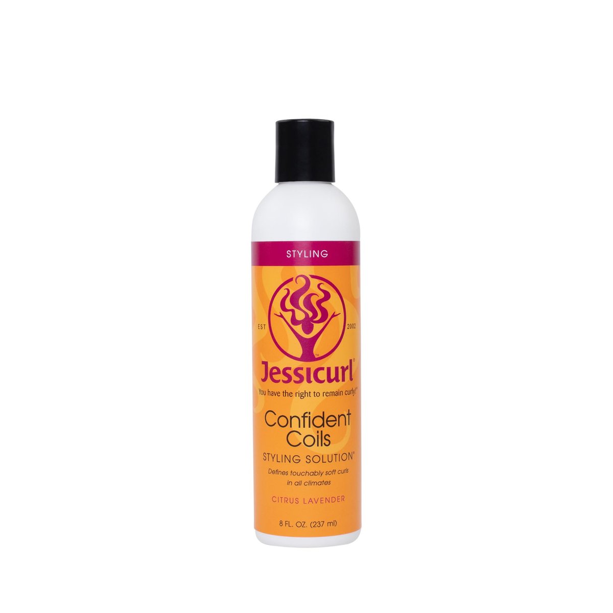 Jessicurl Confident Coils Styling Solution - Citrus Lavender, 8 Fl Oz - Curl Cream for Humidity & Frizz Control - görsel 1