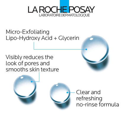 La Roche-Posay Effaclar Astringent Face Toner for Oily Skin - Minimizes Pores & Smooths Texture with Exfoliating LHAs - 6.76 Fl Oz Avelisse
