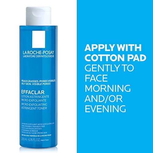 La Roche-Posay Effaclar Astringent Face Toner for Oily Skin - Minimizes Pores & Smooths Texture with Exfoliating LHAs - 6.76 Fl Oz Avelisse