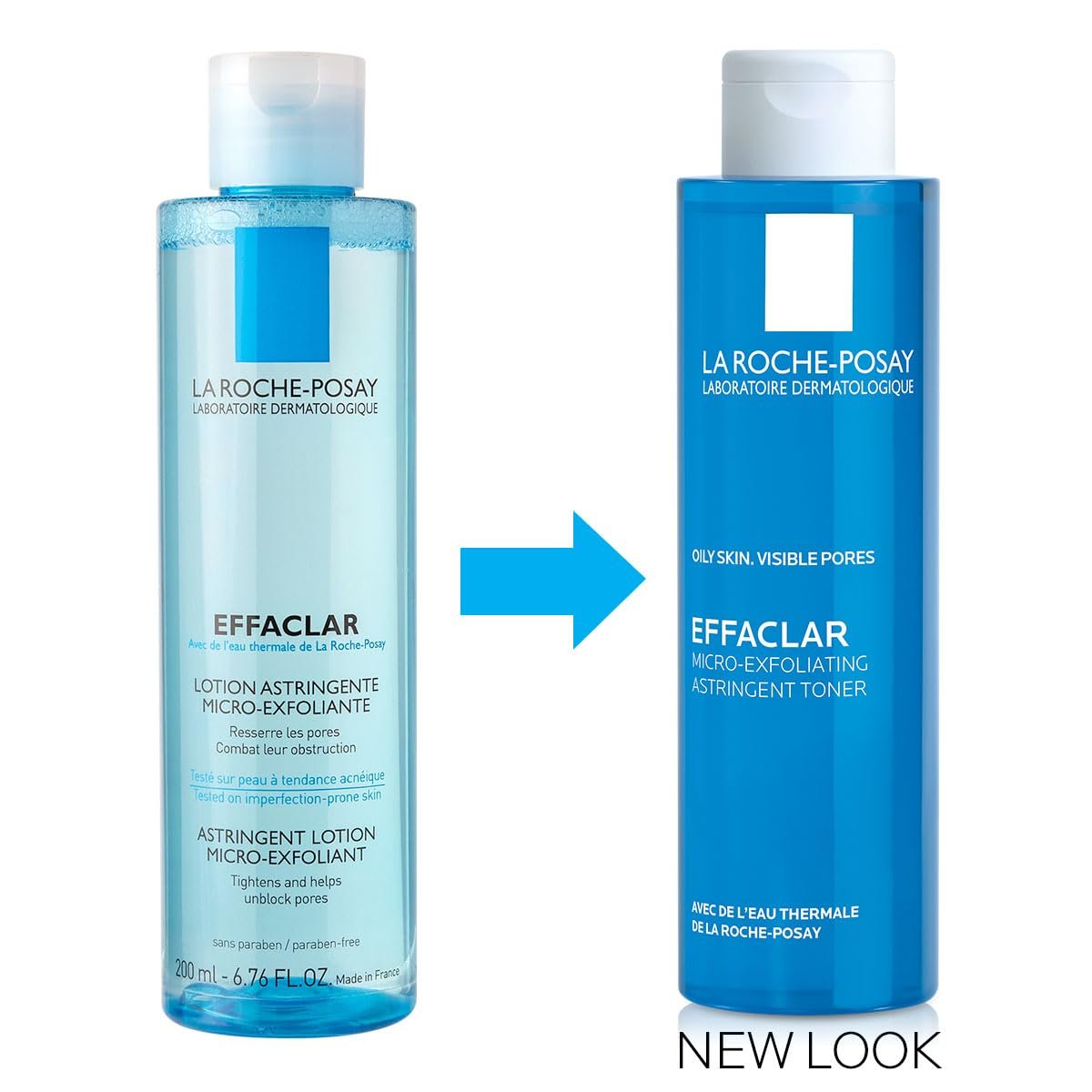 La Roche-Posay Effaclar Astringent Face Toner for Oily Skin - Minimizes Pores & Smooths Texture with Exfoliating LHAs - 6.76 Fl Oz Avelisse