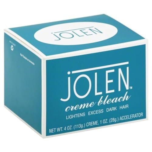 Jolen Creme Bleach Original Formula – Gentle Facial Hair Bleach, 4 oz Avelisse