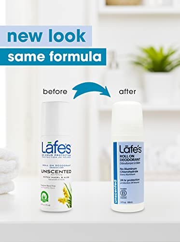 Lafe's Natural Deodorant Roll-On, 3 oz, Unscented, Aluminum Free, Paraben Free, Baking Soda Free, 24-Hour Protection - görsel 4