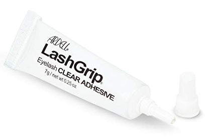 Ardell LashGrip Clear Strip Lash Adhesive - Waterproof & Long Lasting Eyelash Glue, Latex-Based, 0.25 oz
