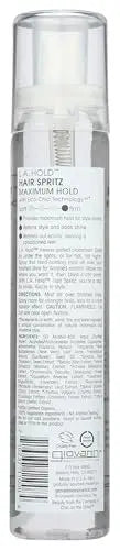 GIOVANNI L.A. Hold Hair Spritz - Maximum Hold Styling Spray, Lightweight, Sulfate-Free - 5 oz Avelisse