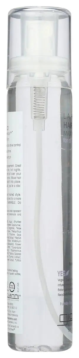 GIOVANNI L.A. Hold Hair Spritz - Maximum Hold Styling Spray, Lightweight, Sulfate-Free - 5 oz Avelisse
