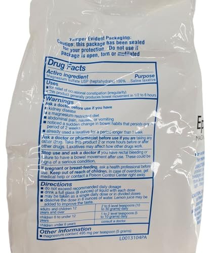 Swan Epsom Salt - 16 oz Premium Bath Salt for Muscle Relief and Relaxation - görsel 11