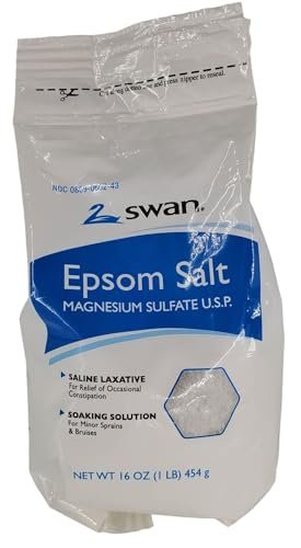 Swan Epsom Salt - 16 oz Premium Bath Salt for Muscle Relief and Relaxation - görsel 7