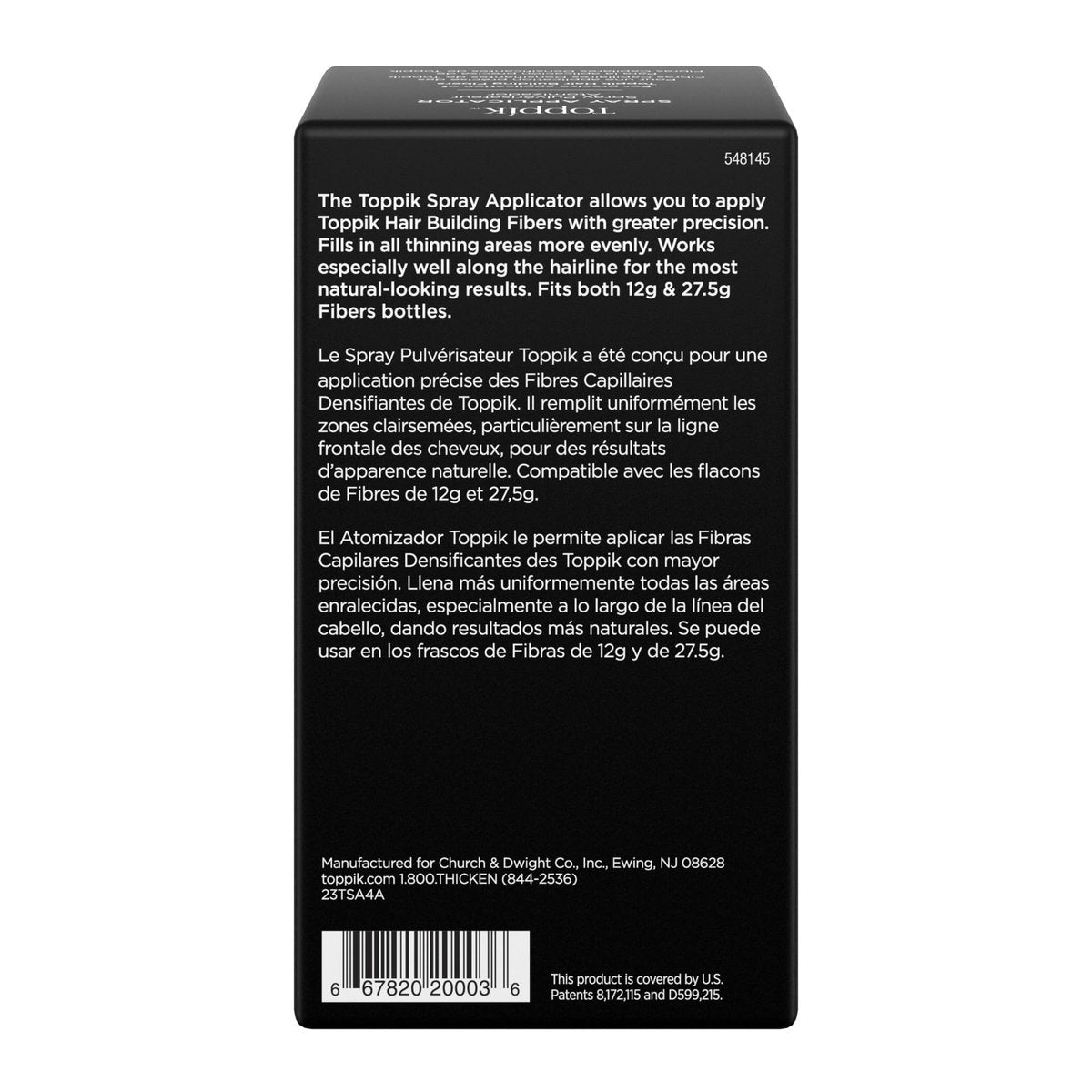 Toppik Hair Building Fiber Spray Applicator for Thinning Hair – Precision Spray Tool for Targeted Coverage - görsel 3