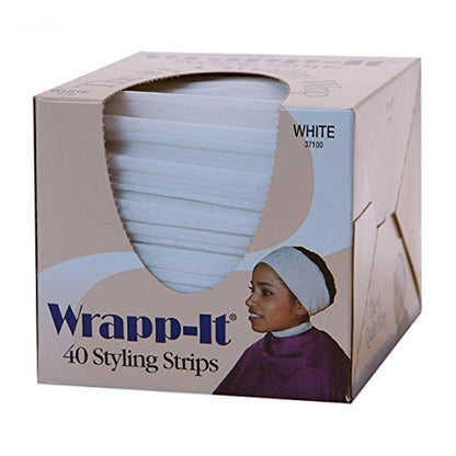 Famis Wrapp-It Styling Strip X-Long (Box of 40) – White, Salon-Grade Hair Removal