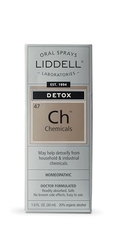 Liddell Homeopathic Chemical Detox Spray – 1 Fl Oz Natural Detox Support