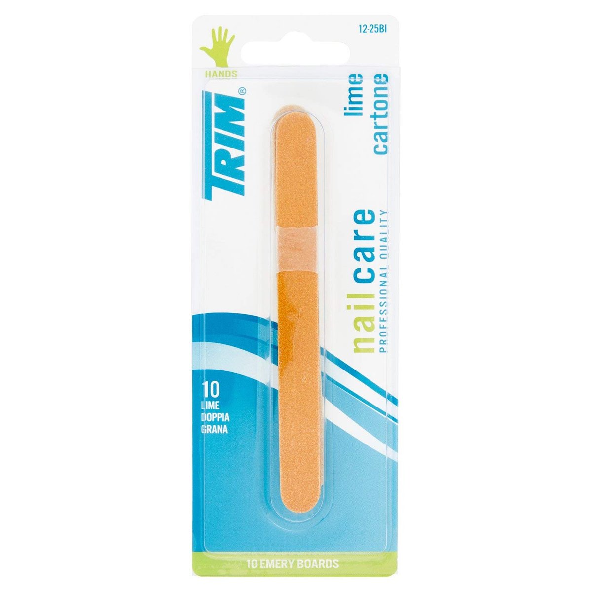 Trim Emery Boards 10 Count - Classic Nail Files for Natural & Acrylic Nails - görsel 1