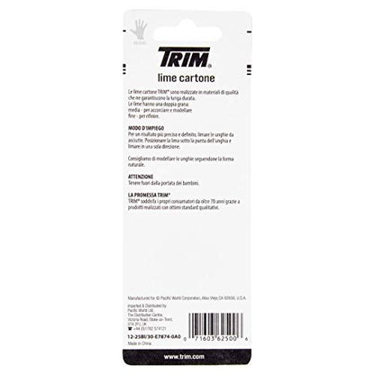 Trim Emery Boards 10 Count - Classic Nail Files for Natural & Acrylic Nails
