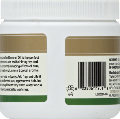 Spectrum Essentials Organic Virgin Coconut Oil, Unrefined, 15 oz