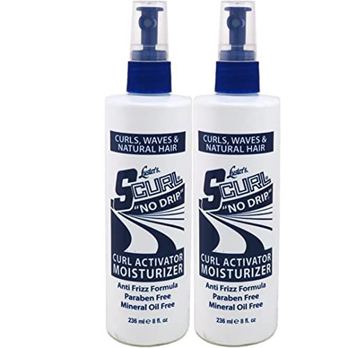 Lusters S-Curl Activator/Moisturizer No Drip 8 Ounce (235ml) (2 Pack) – Curl Enhancing Gel for Men Avelisse