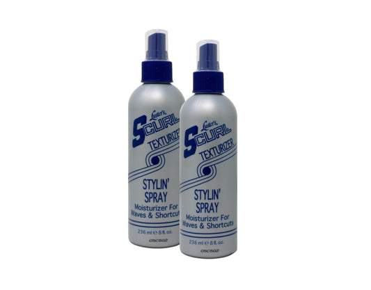Luster's S-Curl Texturizing Styling Spray - 8 oz (2-Pack) for Defined Curls & Waves Avelisse