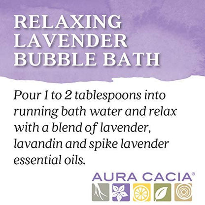 Aura Cacia Relaxing Lavender Bubble Bath - 13 fl oz, Paraben-Free with 100% Pure Essential Oils