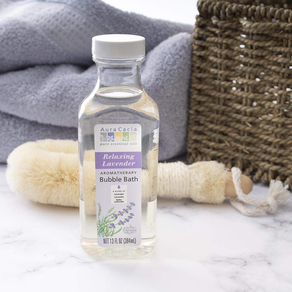 Aura Cacia Relaxing Lavender Bubble Bath - 13 fl oz, Paraben-Free with 100% Pure Essential Oils - görsel 15