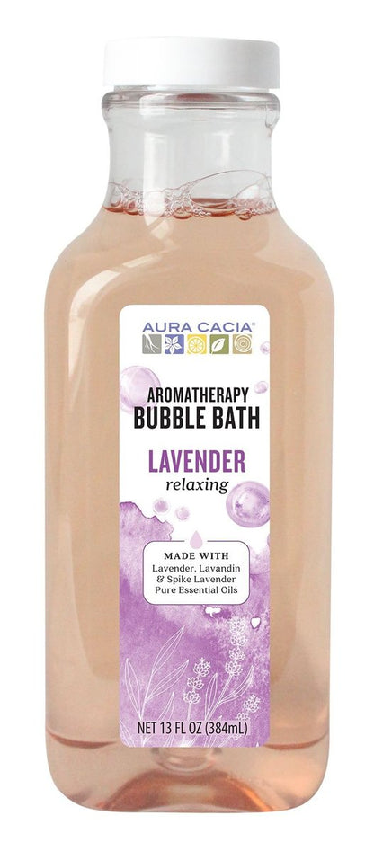 Aura Cacia Relaxing Lavender Bubble Bath - 13 fl oz, Paraben-Free with 100% Pure Essential Oils