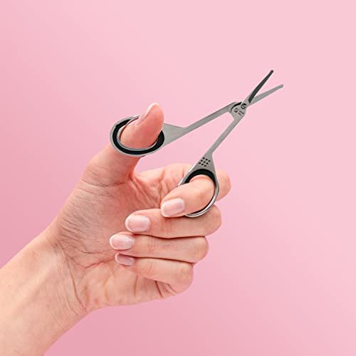 Seki Edge Stainless Steel Nostril Scissors SS-908 – Safety Grooming Scissors with Round Blunt Tips for Nose & Facial Hair, Made in Japan Avelisse