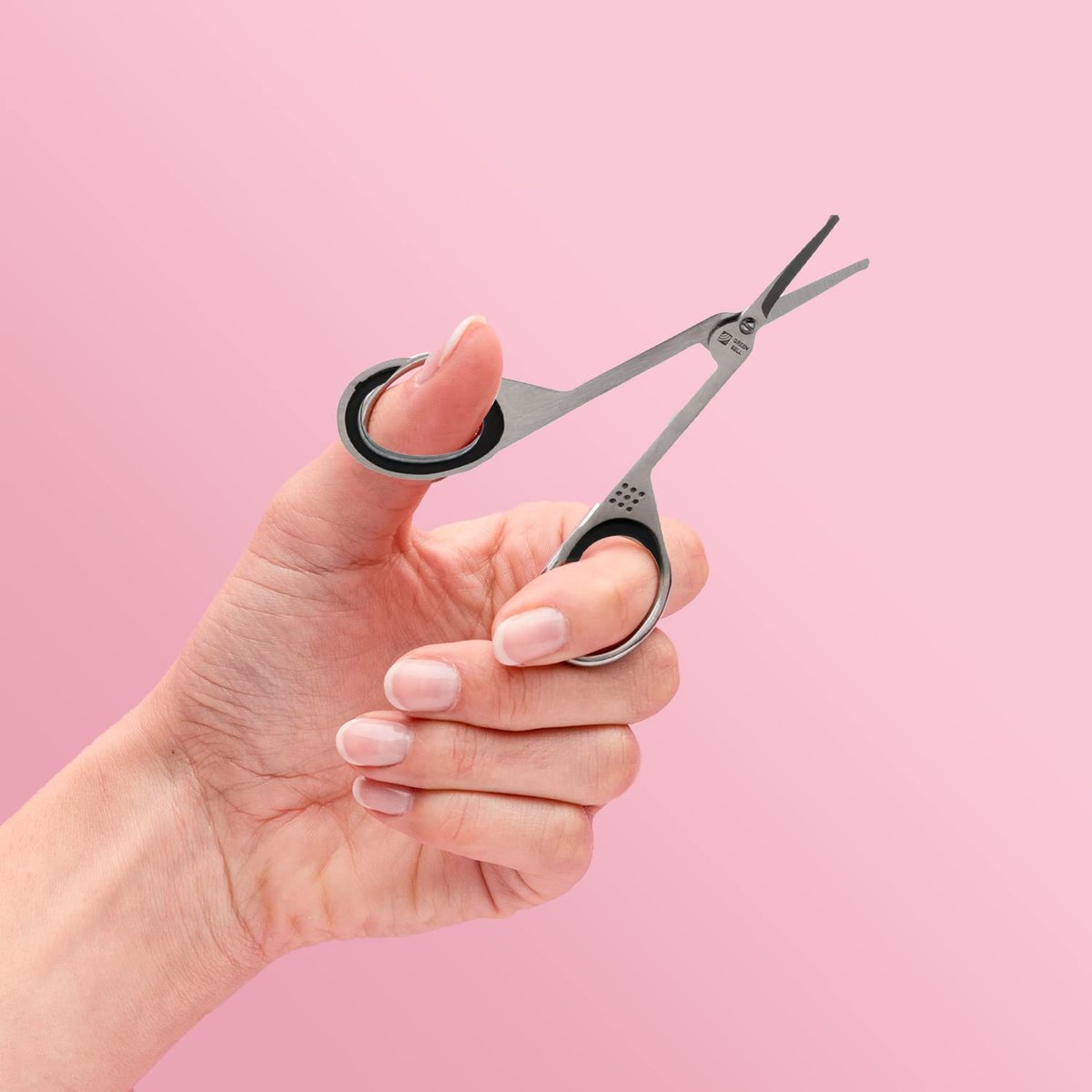 Seki Edge Stainless Steel Nostril Scissors SS-908 – Safety Grooming Scissors with Round Blunt Tips for Nose & Facial Hair, Made in Japan Avelisse