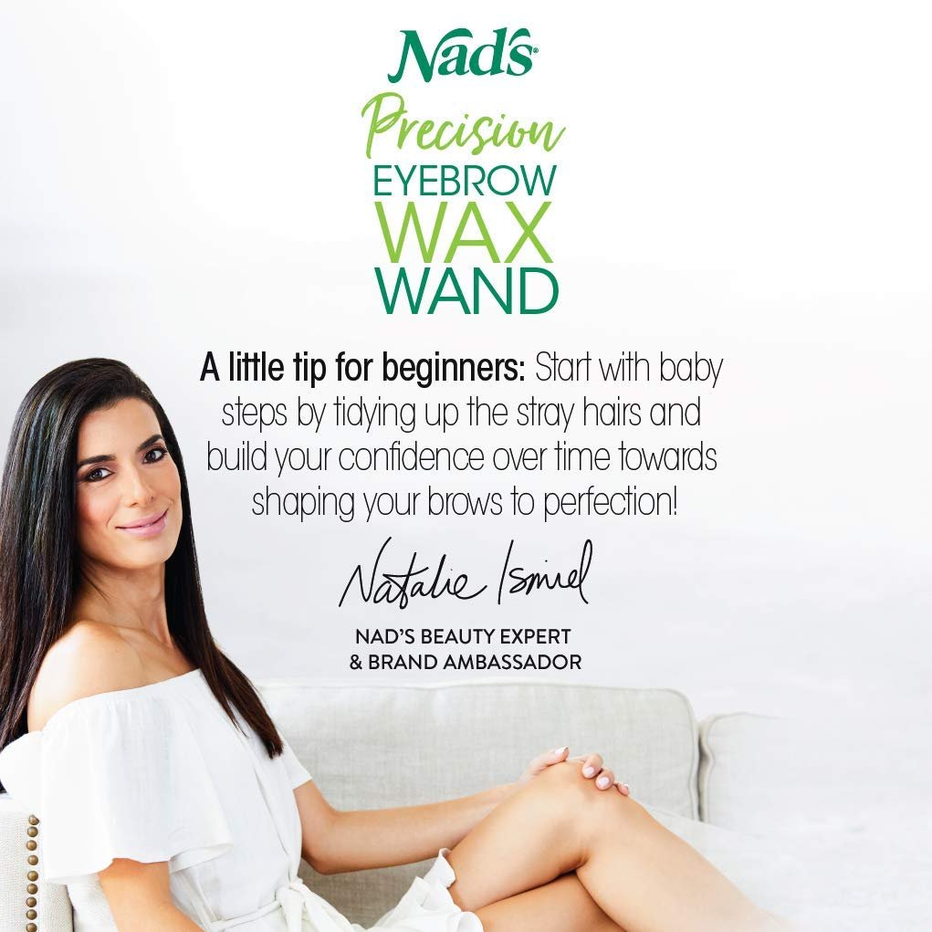 Nad's Eyebrow Shaper Wax Kit - Gentle Facial Hair Removal for Delicate Areas, 0.2 oz with Cotton Strips and Cleansing Wipes - görsel 17