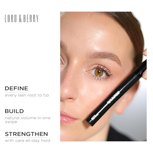 Lord & Berry Back in Brown High Definition Mascara - Water Resistant Intense Brown Mascara - 1351 Deep Brown - 0.6 oz - görsel 14