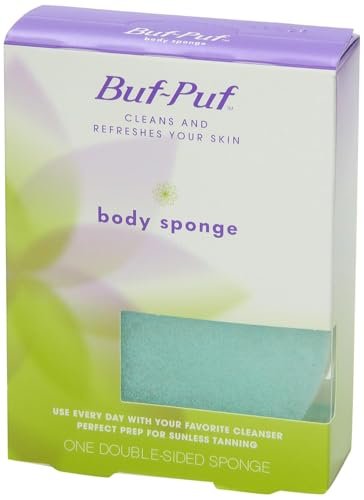 Buf-Puf Body Sponge – Gentle Exfoliating Bath Sponge for Smooth Skin, 2-Pack Avelisse